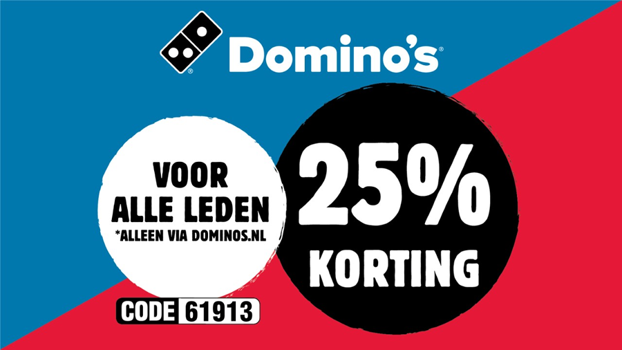 Indica Onbemand Berg Sponsoractie Domino's pizza verlengd! - v.v. Heerenveense Boys